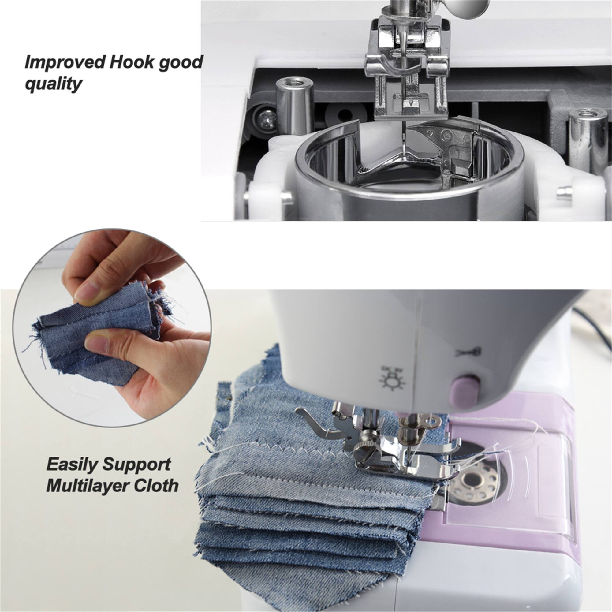 NEX™ Lavender Purple Modern Crafting Sewing Machine with 12 Built-In Stitches